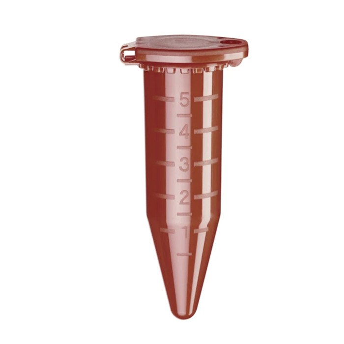 Eppendorf 5.0 mL 离心管, 琥珀色, Eppendorf 优质级, 200个(2包x100个)