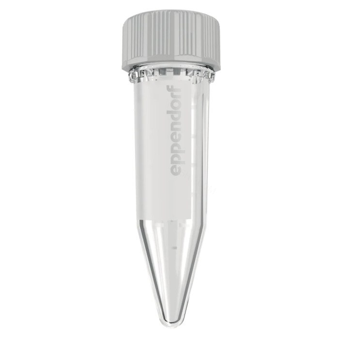 Eppendorf 5.0 mL 离心管, 螺旋盖, DNA 低吸附, PCR clean 洁净级, 200个, 2袋x