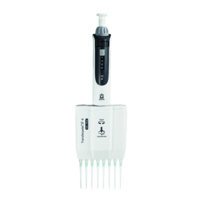Transferpette S-8, 数字可调量程移液器, DE-M, M8-10, 0,5-10 µl 新