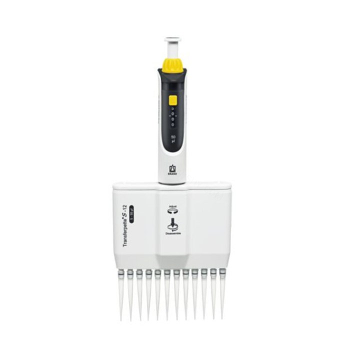 Transferpette S-12, 数字可调量程移液器, DE-M, M12-50, 5-50 &micro;l 新