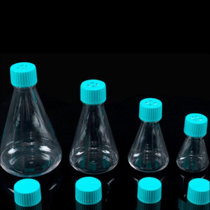 250 mL 细胞培养锥形摇瓶， 透气盖，PETG材质，已灭菌
