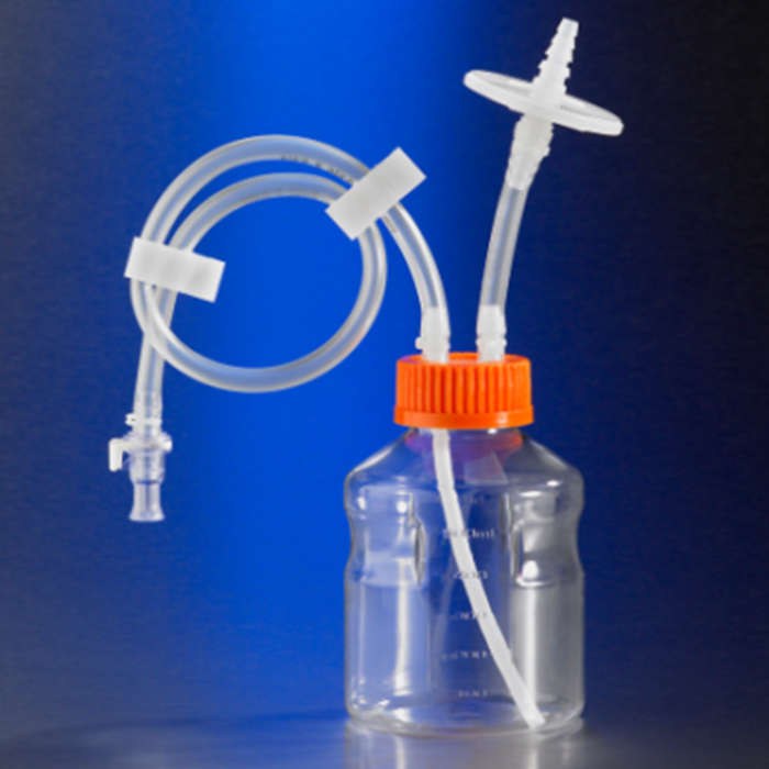 Corning 500 mL易握式聚苯乙烯储液瓶，带汲取管和0.2 &micro;m PTFE滤芯，MPC