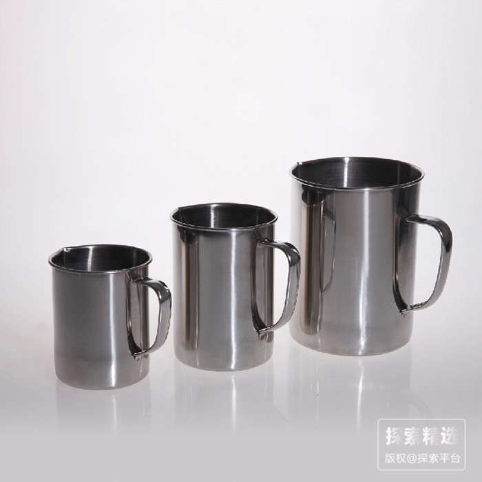 直筒型304不锈钢量杯 500ml - 玖梧精选