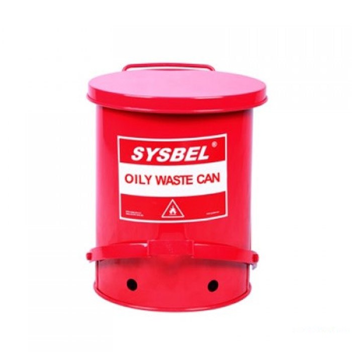 防火垃圾桶 红色 6GAL/22.6L