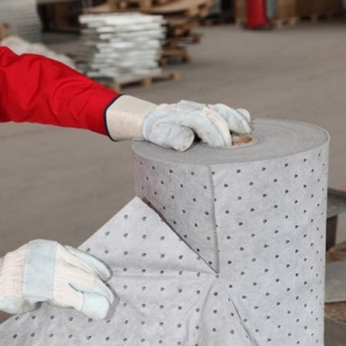 通用型吸附棉卷 （重型） 灰色 40&times;5000cm 易撕 熔喷聚丙烯材质
