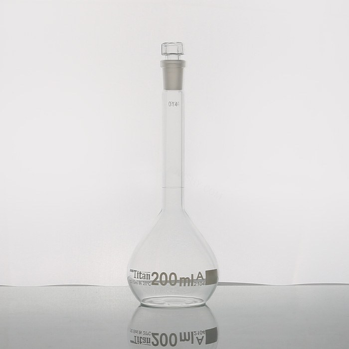 容量瓶（A级）14# 200mL 允差：&plusmn;0.15mL 透明 特优级 包过检 不含证书