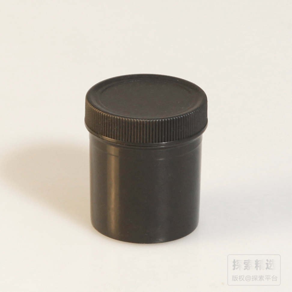 HDPE塑料直身瓶 1000ml 黑色（带内盖）