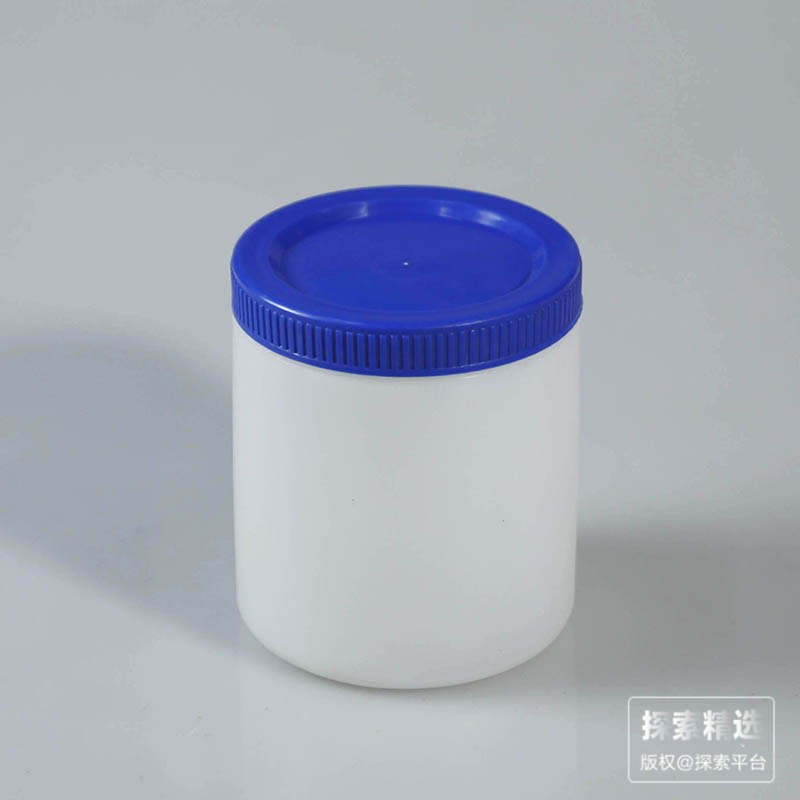 HDPE塑料直筒瓶蓝盖（带内盖）1000ml