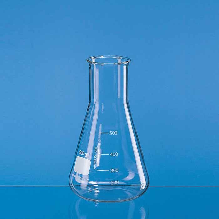 广口锥形瓶 25ml Boro 3.3 圆口 宽颈 - Brand/普兰德