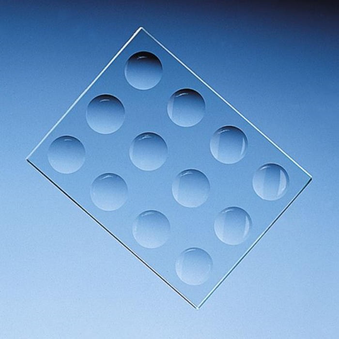多孔载玻片，130x100x 6 mm，含12个凹穴 - Brand/普兰德
