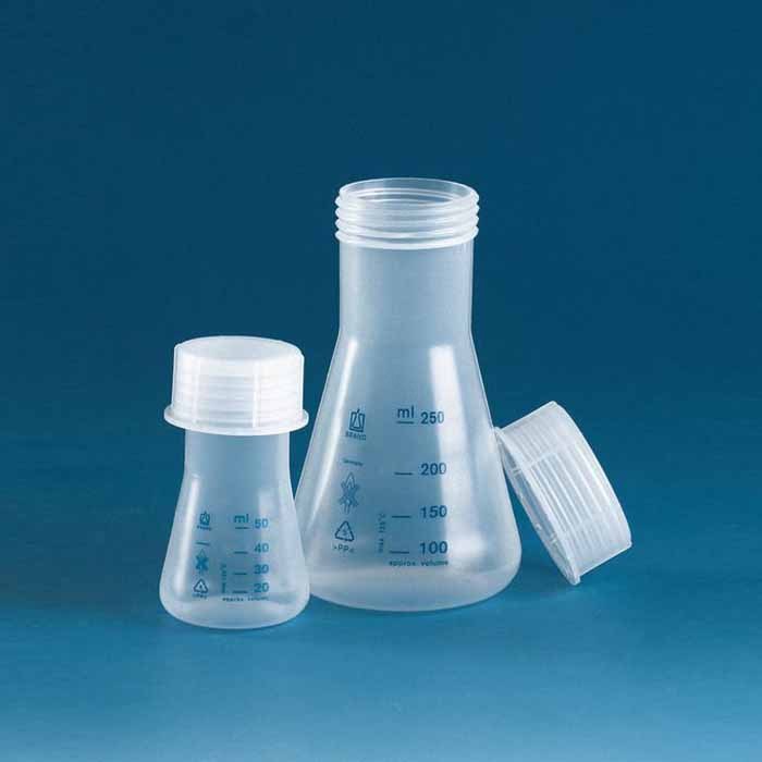 锥形瓶 宽颈 PP材质 250ml 瓶口规格 45/40 含旋盖 - Brand/普兰德