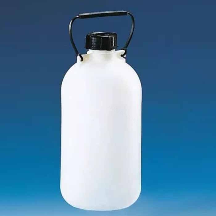 储液瓶 PE-HD材质 窄口 5L 带旋盖 带提手