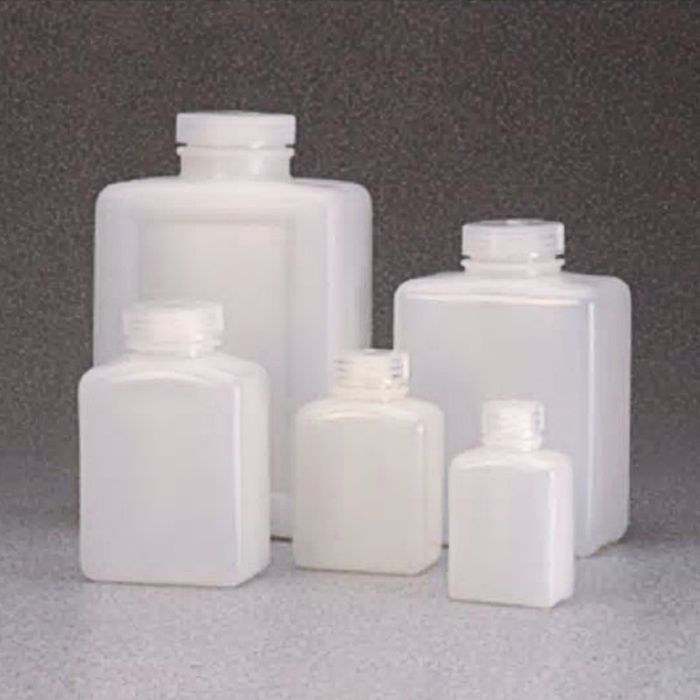 LPE 矩形瓶 HDPE PP螺旋盖 500ml 自然色