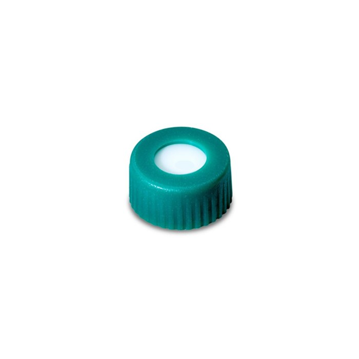 绿色螺口瓶盖+预开口PTFE/硅胶垫 适配12x32mm样品瓶