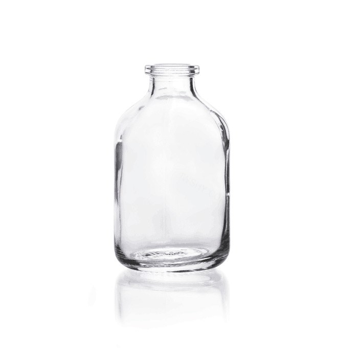 铝盖血清瓶 硼硅酸玻璃 125ml 54&times;106mm 适配KIMBLE20mm铝盖