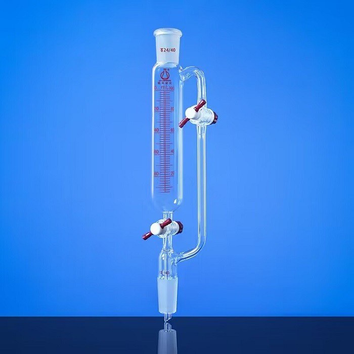 带刻度双四氟节门恒压滴液漏斗 250ml/19# - 联华