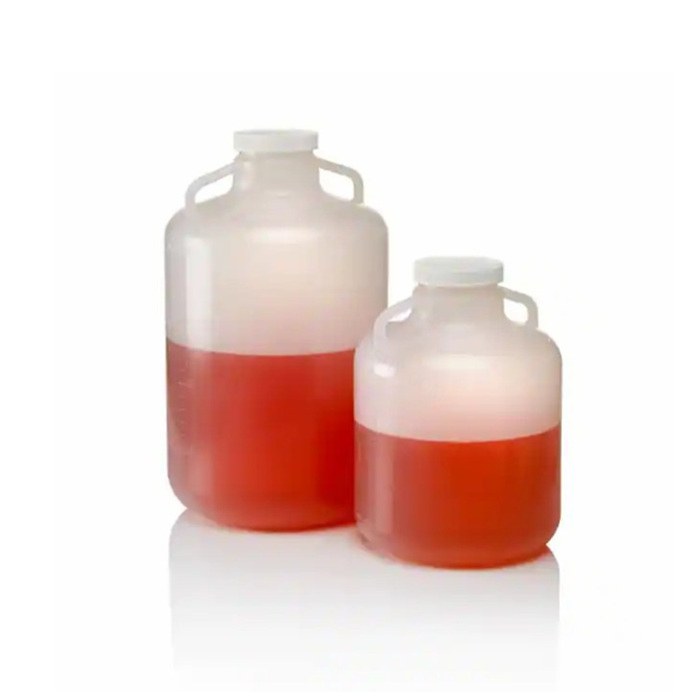 BPD 广口大瓶 (带手柄) 可高温高压灭菌 白色 PP 螺旋盖 20L - Nalgene/耐洁