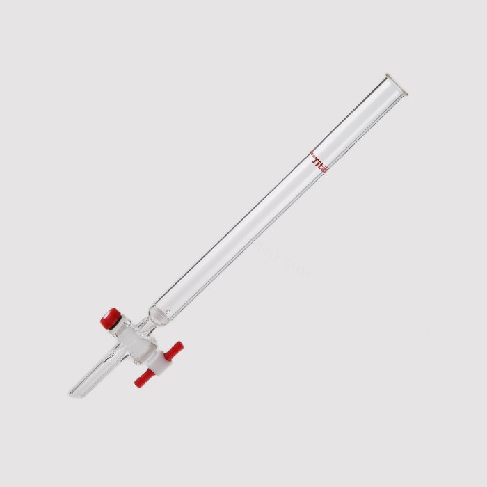 具砂板四氟节门层析柱 外径：17mm，有效长度：203mm，节门孔径：2mm 特优级