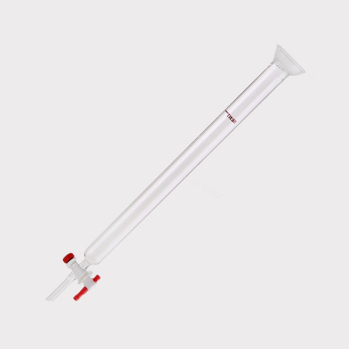 球磨口闪式层析柱 外径：26mm，有效长度：305mm，四氟节门孔径：2mm，35/20 特优级