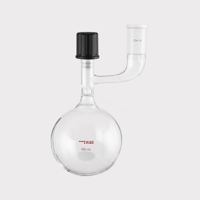 溶剂存储球瓶 磨口：24/40，高真空阀：0-8mm，500ml 特优级