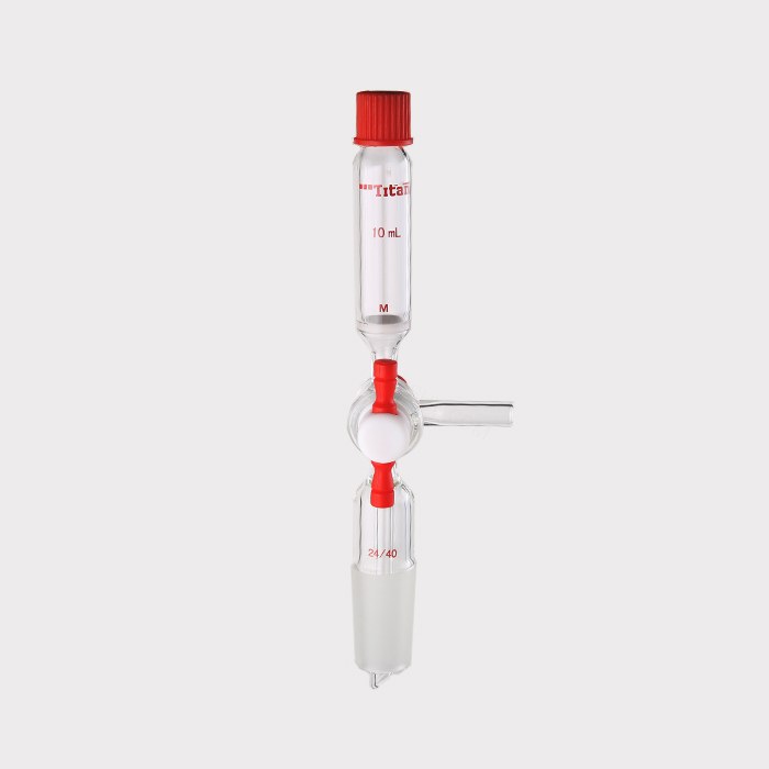 多肽固相合成管 具2mmT型四氟节门，磨口：24/40，14#，G3砂板，10ml 特优级
