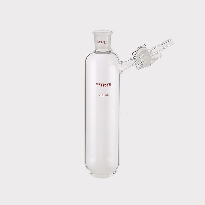 反应管 具2mm玻璃节门，磨口：19/22，200ml 特优级 - ACESUN艾斯琳