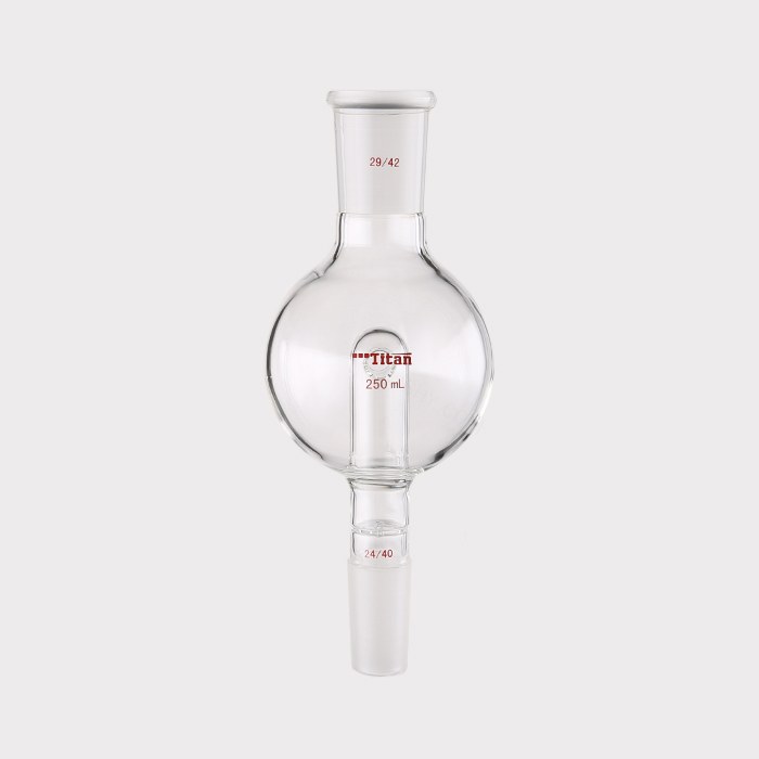 具孔玻板及回流孔的防溅球 上磨口：29/42，下磨口：24/40，250ml 特优级 - ACESUN艾斯琳