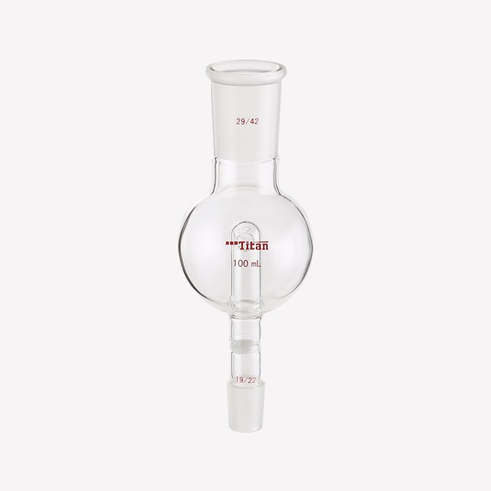 具砂板及回流孔的防溅球 G1砂板,上磨口:29/42,下磨口:19/22,100ml 特优级 - ACESUN艾斯琳