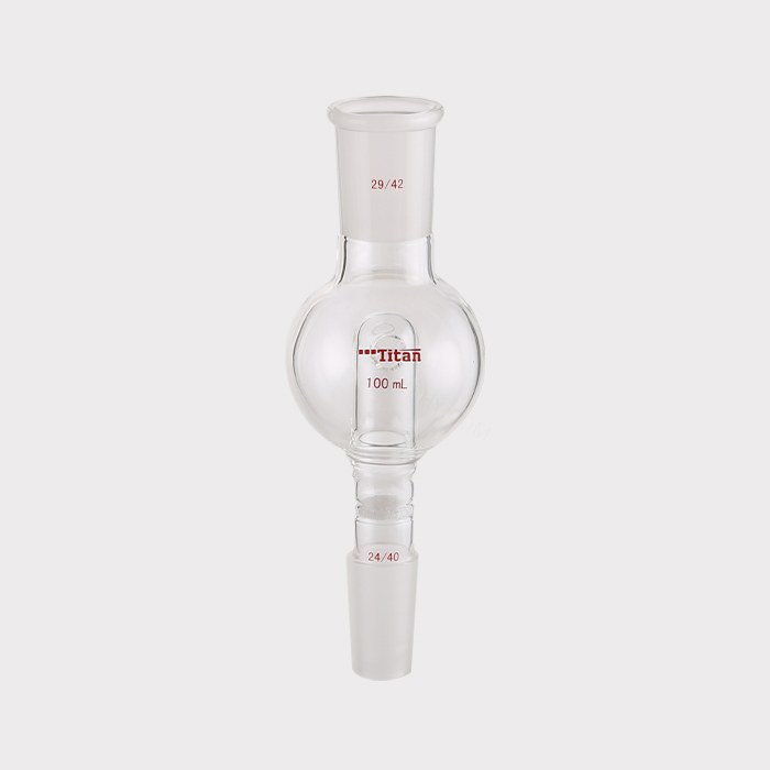 具砂板及回流孔的防溅球 G1砂板,上磨口:29/42,下磨口:24/40,100ml 特优级 - ACESUN艾斯琳