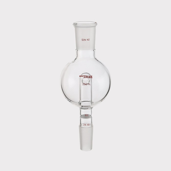 具砂板及回流孔的防溅球 G1砂板,上磨口:29/42,下磨口:24/40,250ml 特优级
