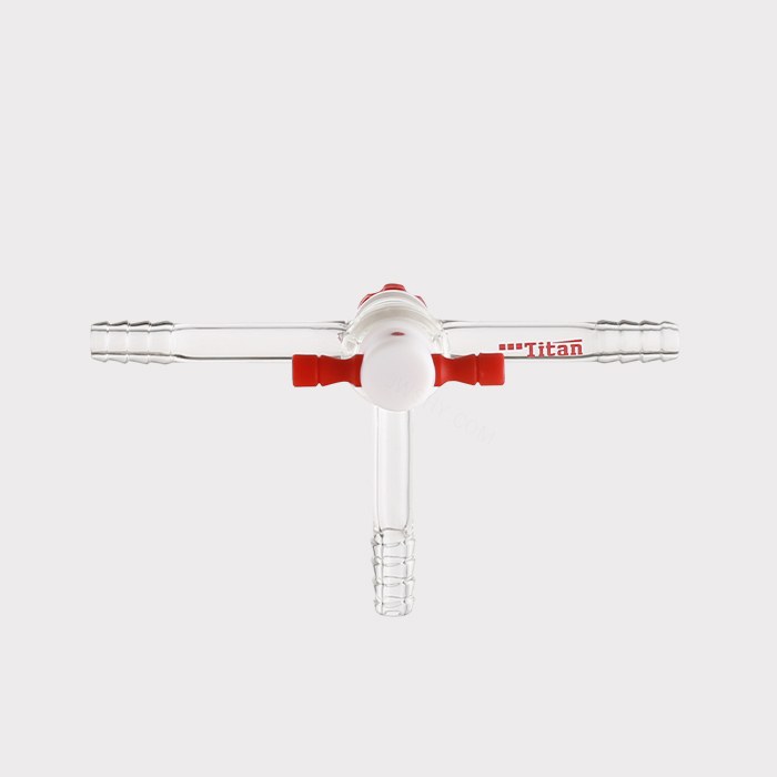 四氟T型节门 孔径：4mm，外径：10mm 特优级 - ACESUN艾斯琳