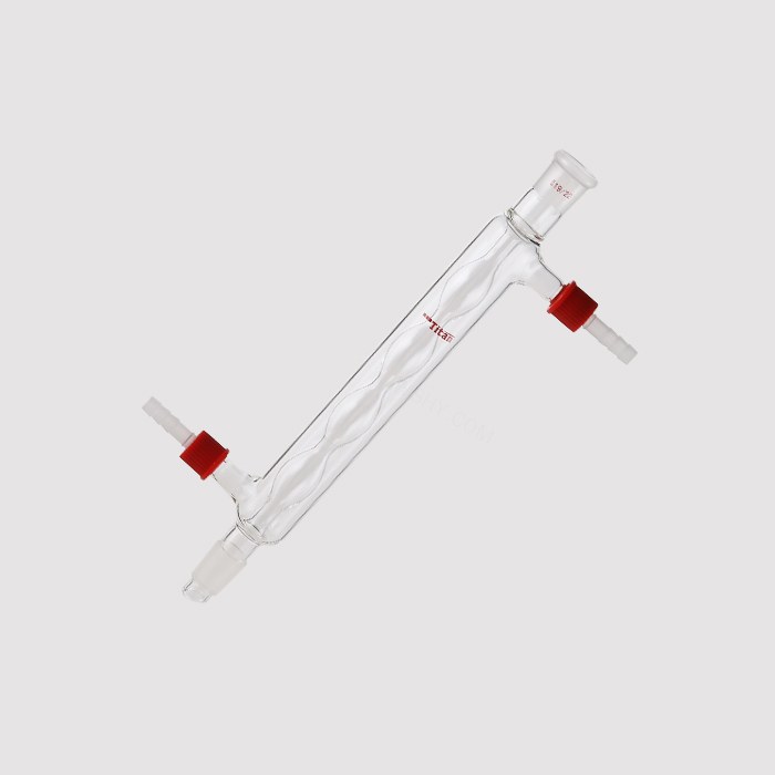 球型冷凝器 具可拆式小咀,磨口:19/22,有效长度:200mm,小咀外径:8mm 特优级 - ACESUN艾斯琳