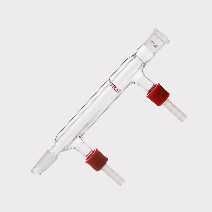 直型冷凝器 具可拆式小咀，磨口：14/20，有效长度：120mm，小咀外径：8mm 特优级 - ACESUN艾斯琳