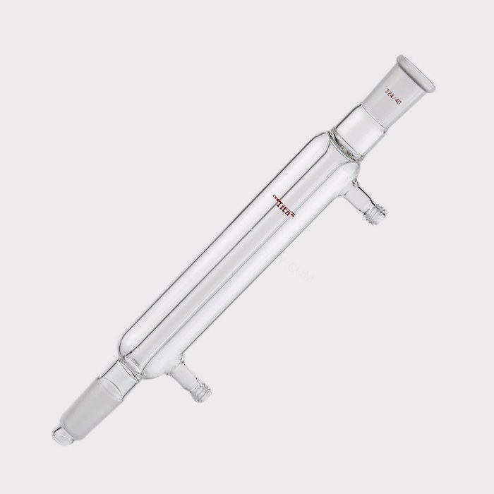 直型冷凝器 具可拆式小咀，磨口：24/40，有效长度：200mm，小咀外径：8mm 特优级