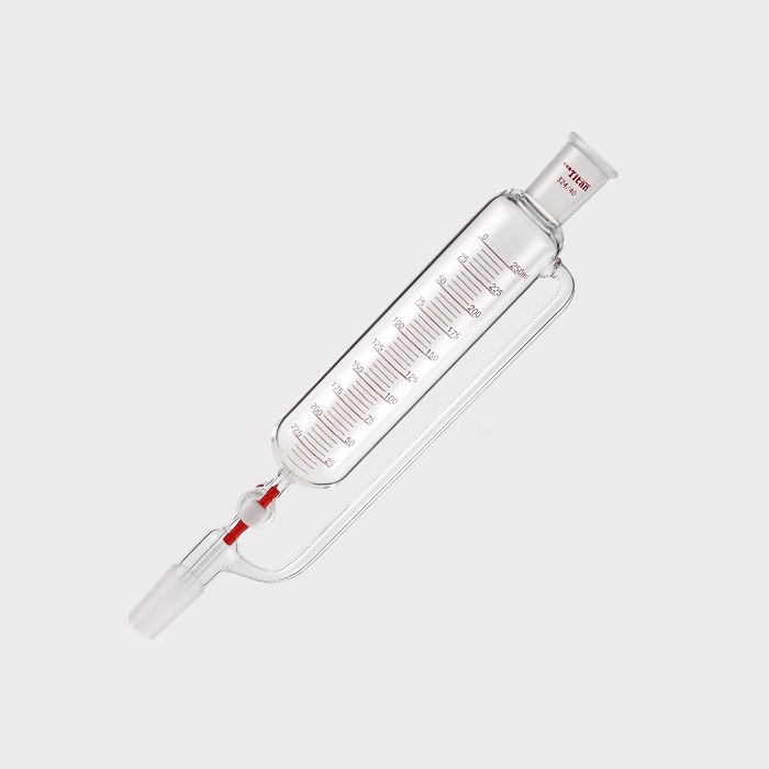精细可调式带刻度恒压滴液漏斗 磨口：24/40，节门孔径：2mm，250ml 特优级