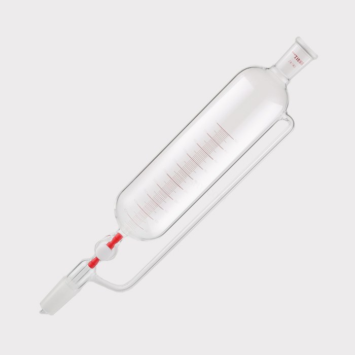 精细可调式带刻度恒压滴液漏斗 磨口：24/40，节门孔径：4mm，500ml 特优级 - ACESUN艾斯琳