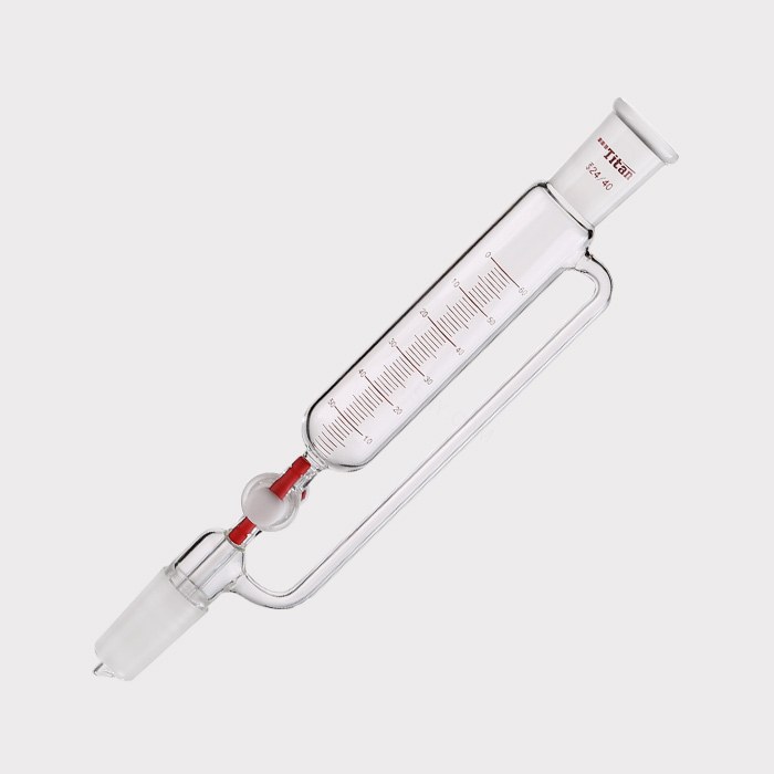 精细可调式带刻度恒压滴液漏斗 磨口：24/40，节门孔径：2mm，60ml 特优级 - ACESUN艾斯琳