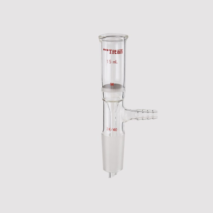 具磨口砂芯布什漏斗 15ml，磨口：24/40，G3砂板 特优级