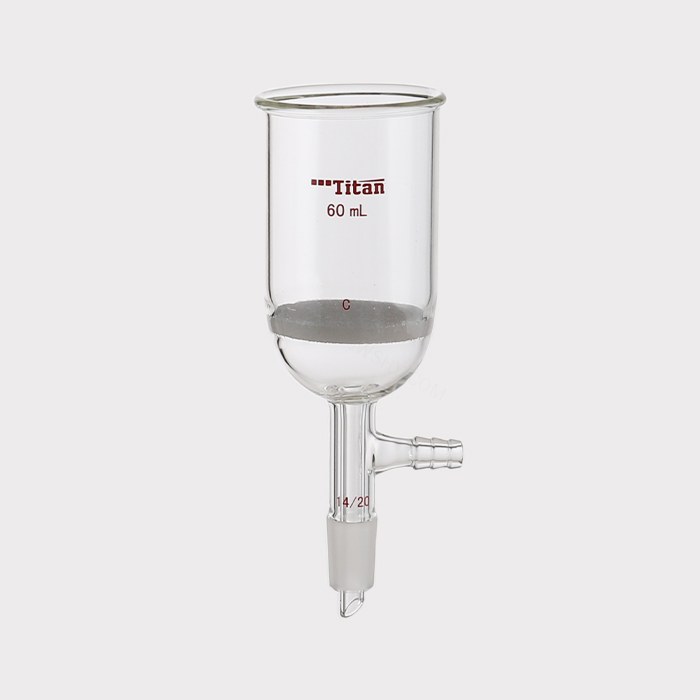 具磨口砂芯布什漏斗 60ml，磨口：14/20，G2砂板 特优级 - ACESUN艾斯琳