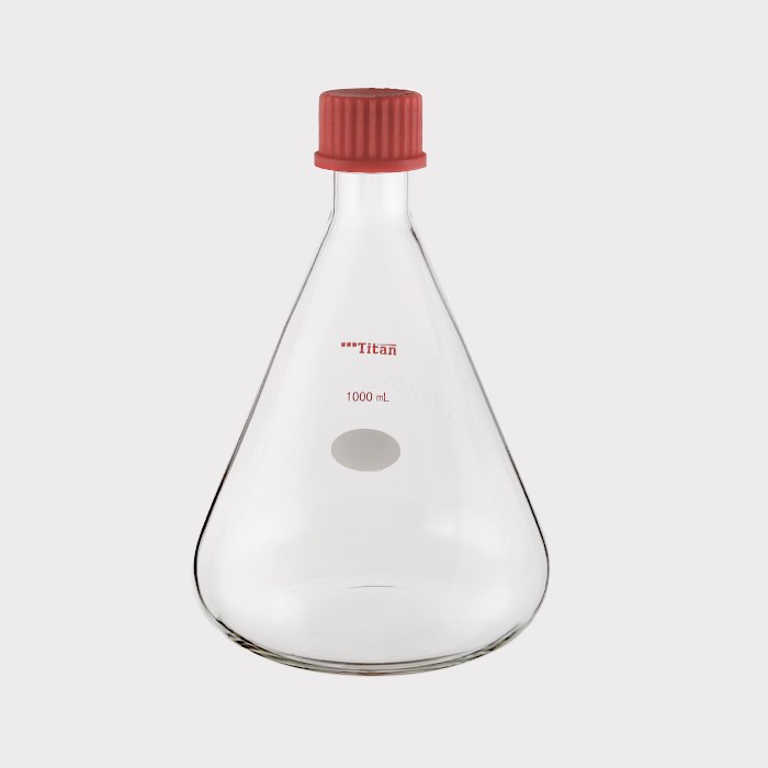 外螺纹口三角瓶 1000ml GL32 特优级 - ACESUN艾斯琳