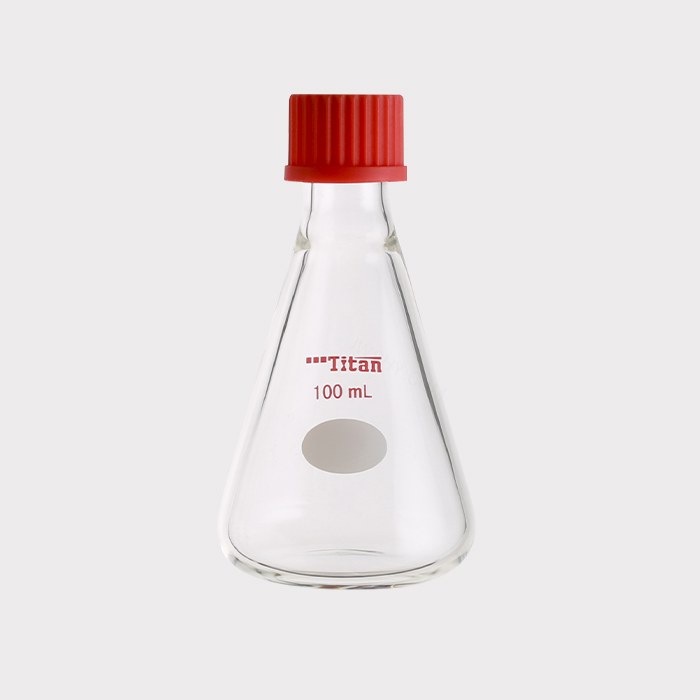 外螺纹口三角瓶 100ml GL25 特优级 瓶高：102&plusmn;2mm - ACESUN艾斯琳