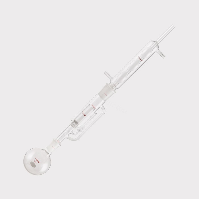 索氏脂肪提取器 500ml 上磨口：34/45，下磨口：24/40， G2砂板 特优级 - ACESUN艾斯琳