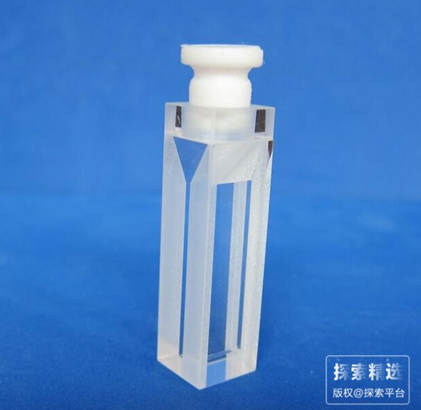 玻璃微量带塞荧光四通光比色皿 12.5&times;12.5&times;45mm（光路宽1mm）