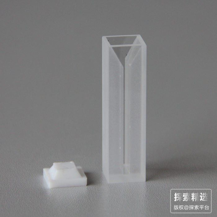 白壁带盖微量石英比色皿 32.5&times;12.5&times;45mm（光路宽2mm）