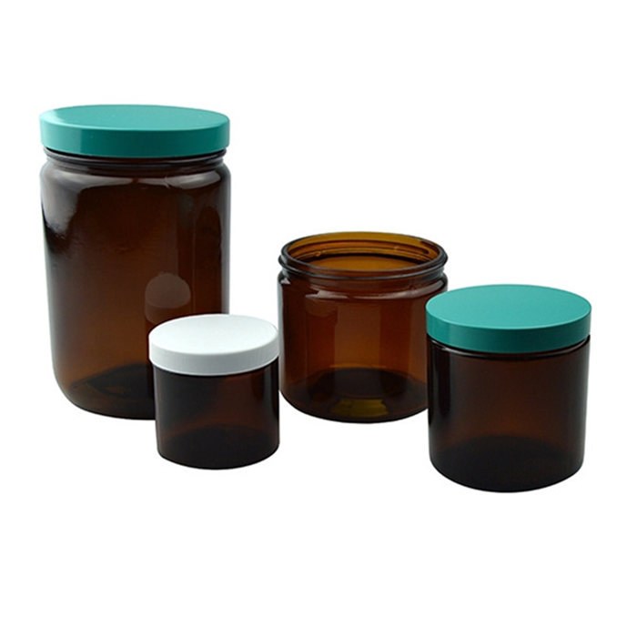 棕色直筒瓶 绿盖PTFE垫片 480ml 89-400