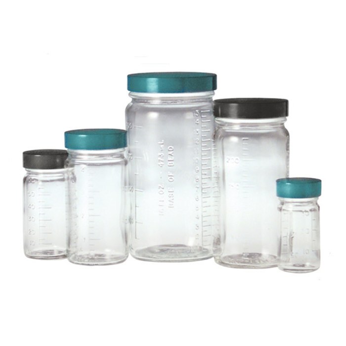 直筒刻度瓶 白盖PE垫片 240ml 58-400