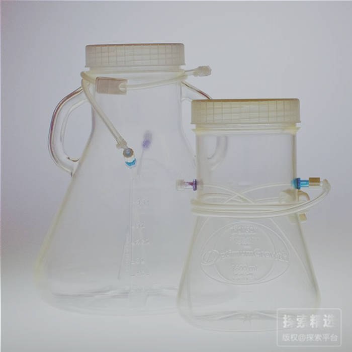 无菌生长摇瓶5L，带加料孔 汤姆森 - 玖梧精选
