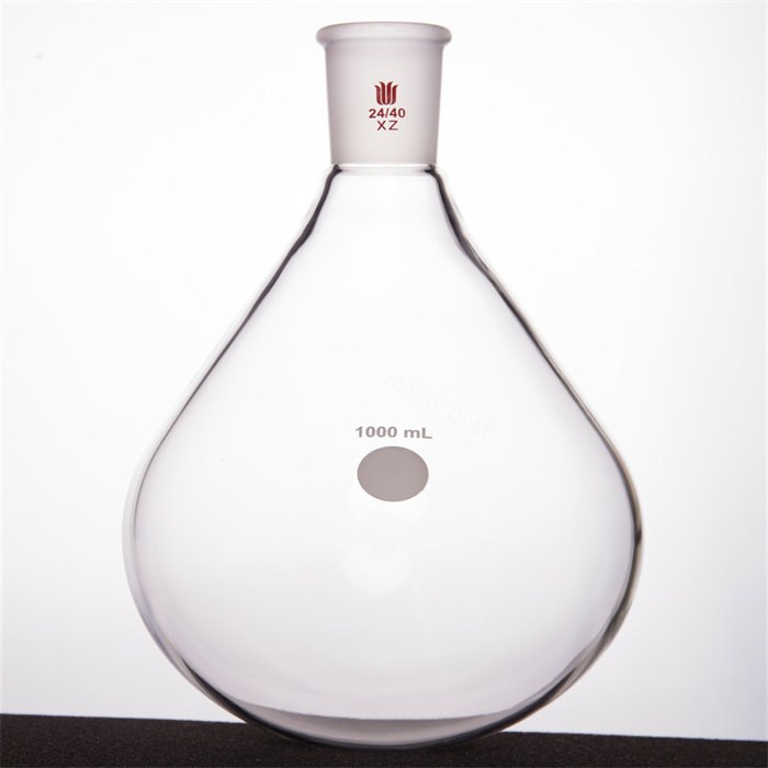 旋蒸用厚壁茄型瓶,高强度,磨口:24/40,1000ml - 欣维尔