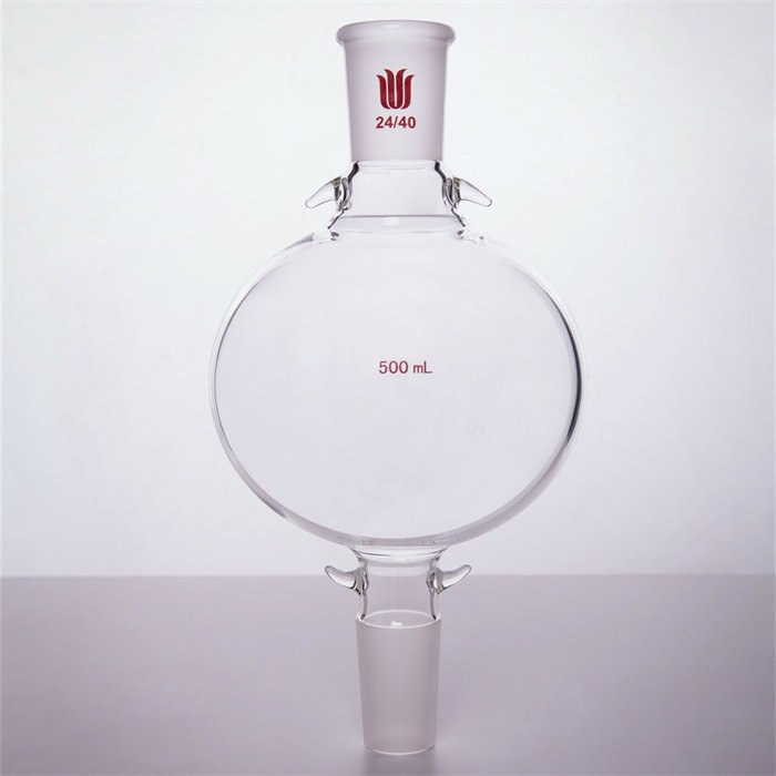 层析用溶剂存储瓶,24/40口 上下加耳朵,500ml - 欣维尔
