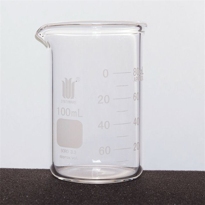 厚壁烧杯 双刻度线 100ml 直径&times;高度&times;壁厚：50&times;77&times;2.5mm